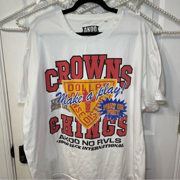 Vintage Crowns & Kings Basketball Akoo Graphic T-Shirt - Picture 2 of 6